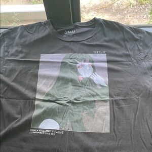 Gildan Black Anime Graphic Tee